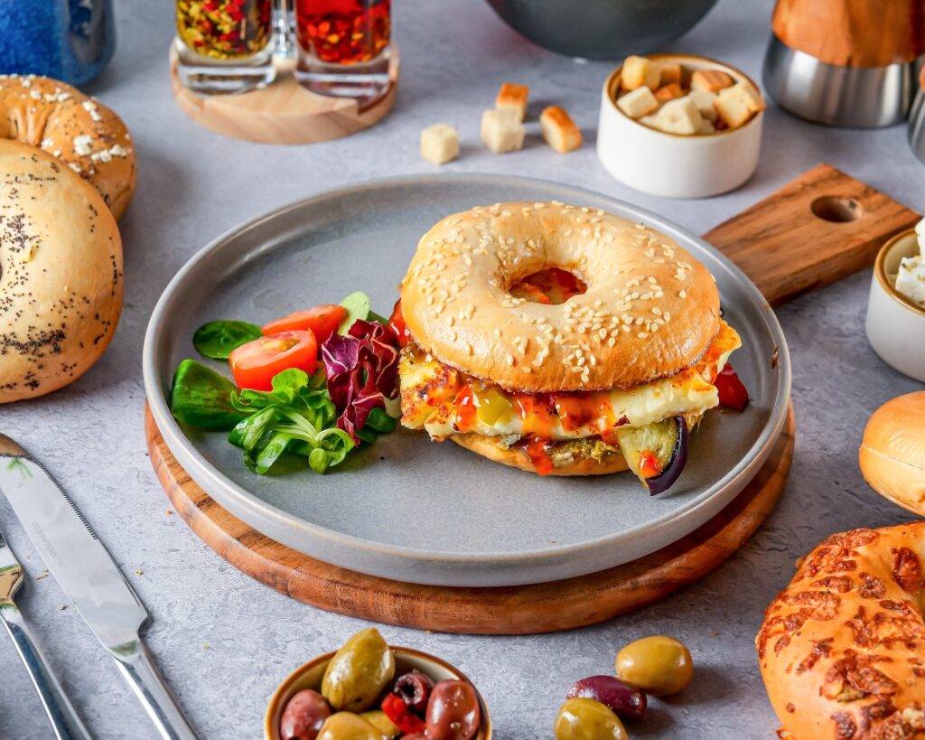 Halloumi Bagel